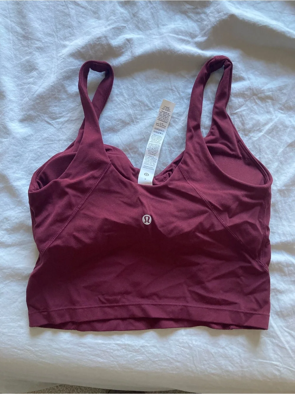 Lululemon Burgundy Bay Align Tank Top Size 6 - Picture 3 of 4